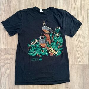 Anvil Organic Black California State Parks T-shirt women size S organic cotton